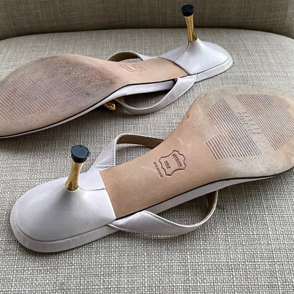 Stuart Weitzman Women Heel Sandal Shoes Leather Sole Pink Leather Upper Spain 39 - Picture 9 of 12